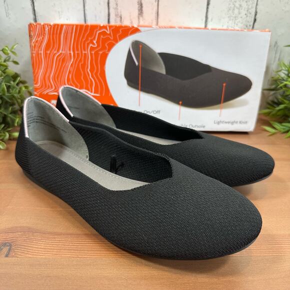 J Sport Women's Doreen Black Knit Flats Size 9 - Picture 2 of 8